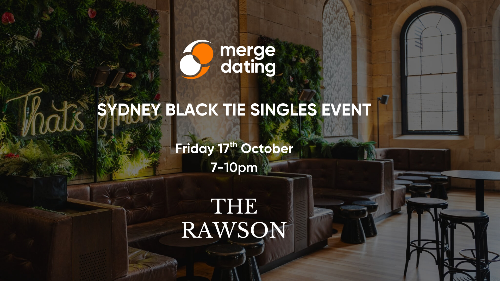 Sydney Black Tie Singles Event