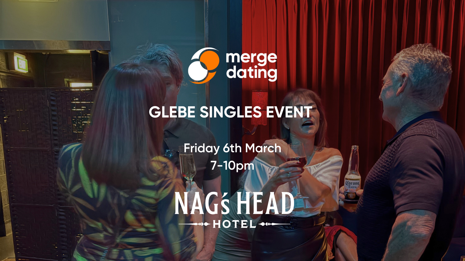 Glebe Singles Event | Nag’s Head | Fri Mar 6 | Ages 50 & Over