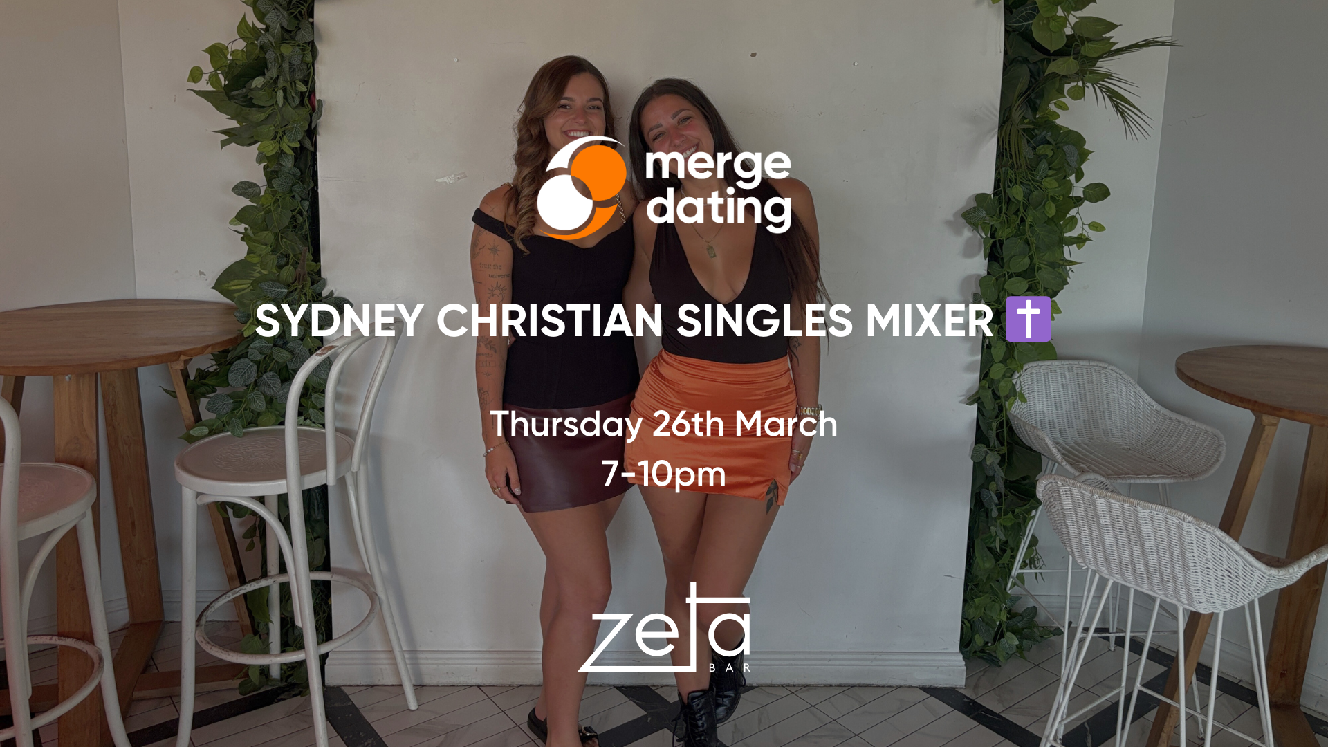 Sydney Christian Singles Mixer | Zeta Bar | Thurs March 26