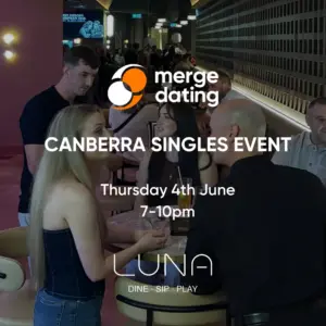 Canberra Singles Event | Luna | Thursday 4th June | 35-49
