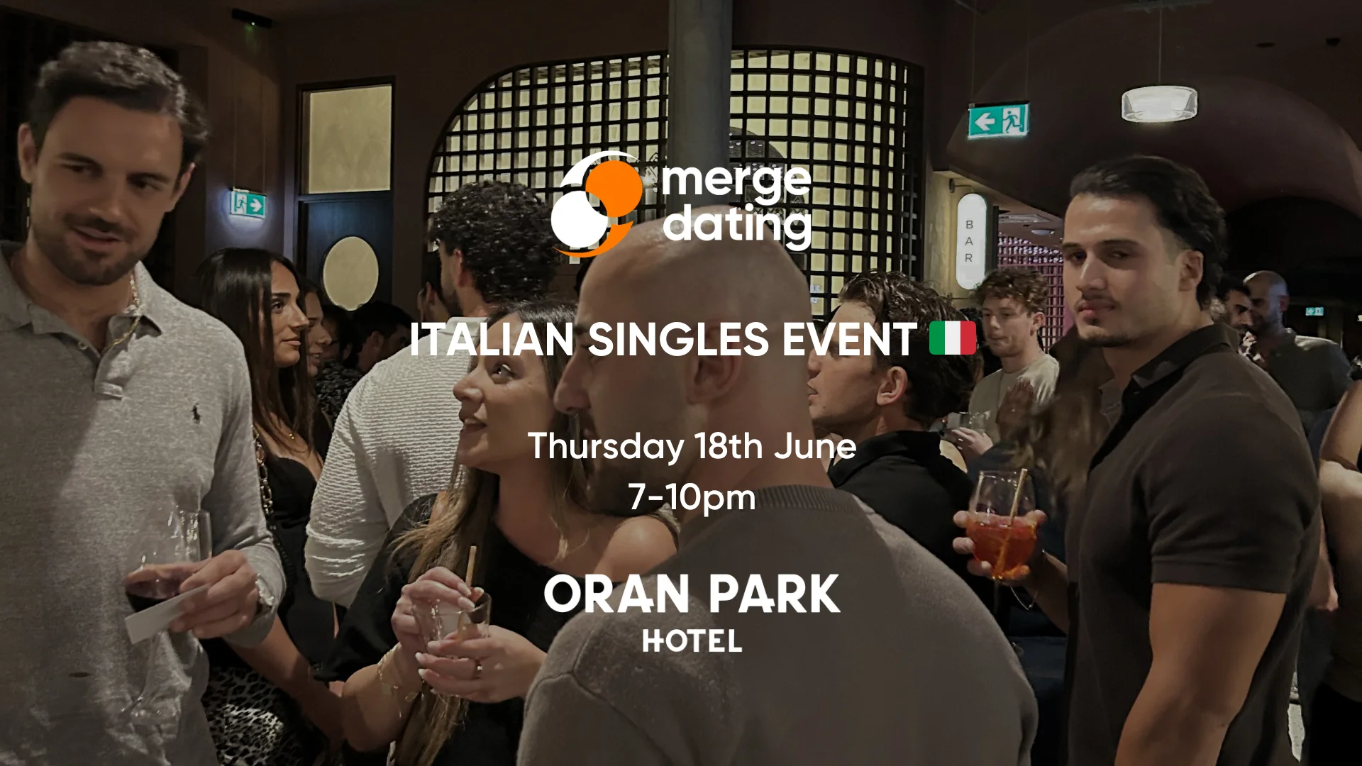 Oran Park | Italian Singles Event | Oran Park Hotel | Thursday 18th June