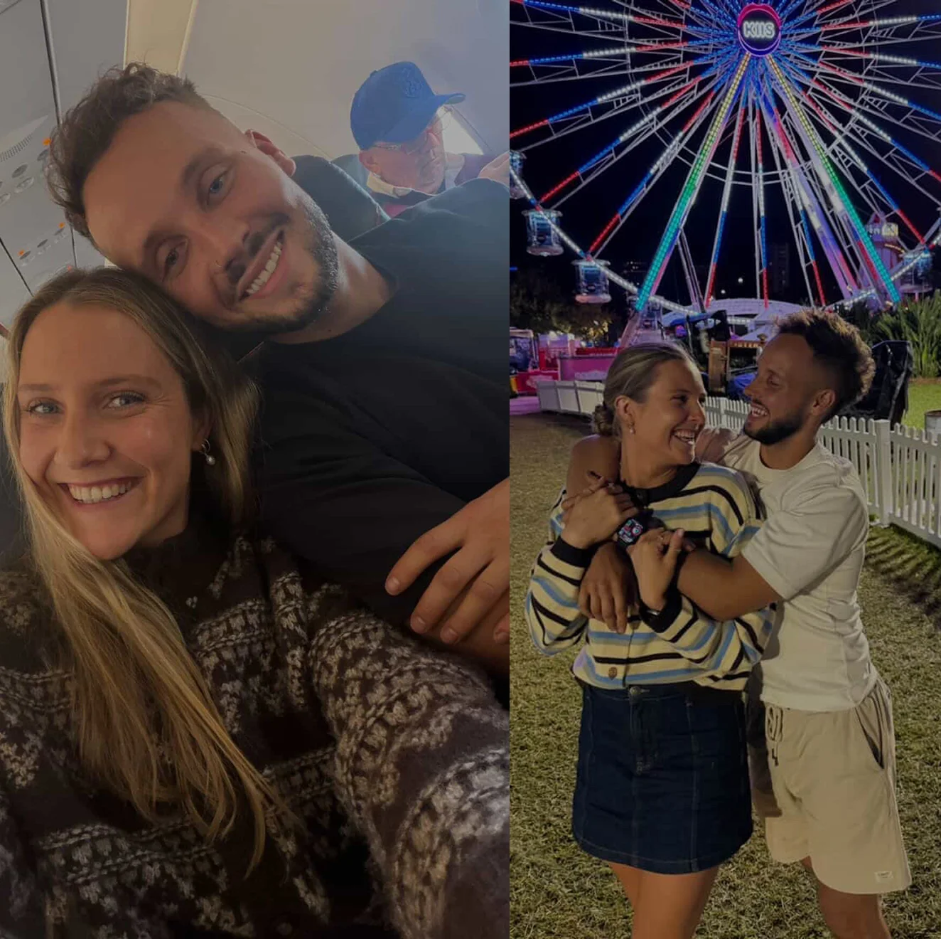 Couple enjoying fun moments together