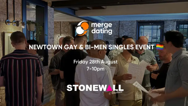Newtown Gay & Bi-Men Singles Event | Stonewall | Friday 28th August 17 NEW EDITABLE WEBSITE COVERS 7 1
