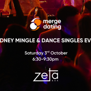 Sydney | Mingle & Dance Singles Event | Zeta Bar | Saturday 3rd October | 50s & 60s