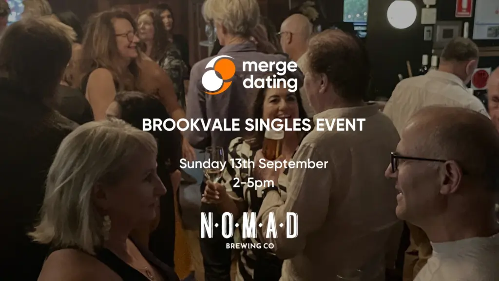 Brookvale | Singles Event | Nomad’s Brewing Co | Sunday 13th September | 50 & Over