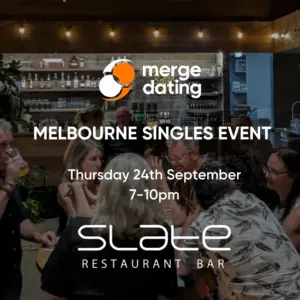 Melbourne | Singles Event | Slate Bar | Thursday 24th September | 50 & Over