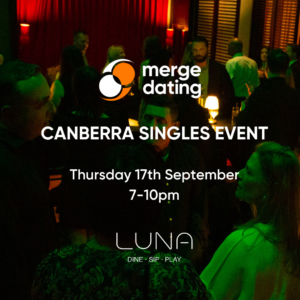 Canberra | Singles Event | Luna Bar | Thursday 17th September | 40-55
