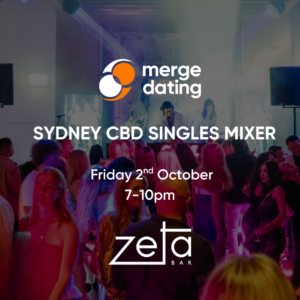 Sydney CBD | Singles Mixer | Zeta Bar | Friday 2nd October | 35-45