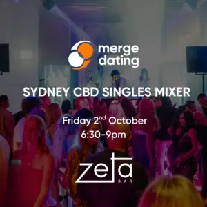 Sydney CBD | Singles Mixer | Zeta Bar | Friday 2nd October | 35-45