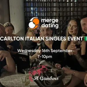 Carlton Italian Singles Event | Il Gambero | Wednesday 16th September