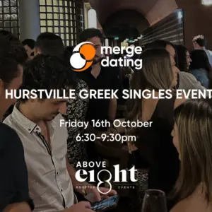 Hurstville | Greek Singles Event | Above 8 Rooftop Bar | Friday 16th October