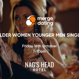 Glebe | Older Women Younger Men Singles Event | Nag's Head Hotel | Friday 16th October