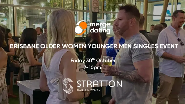 Brisbane | Older Women Younger Men Singles Event | Stratton Bar & Kitchen | Friday 30th October | Women over 40, men under 40 6 NEW EDITABLE WEBSITE COVERS 39