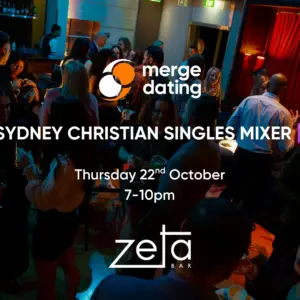 Sydney | Christian Singles Mixer | Zeta Bar | Thursday 22nd October | 20s & 30s