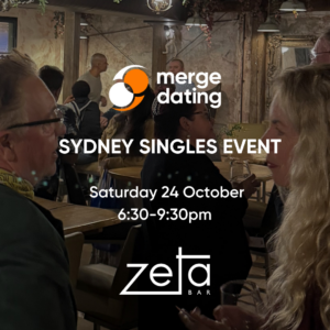 Sydney Singles Event | Zeta Bar | Saturday 24th October | 55 & over