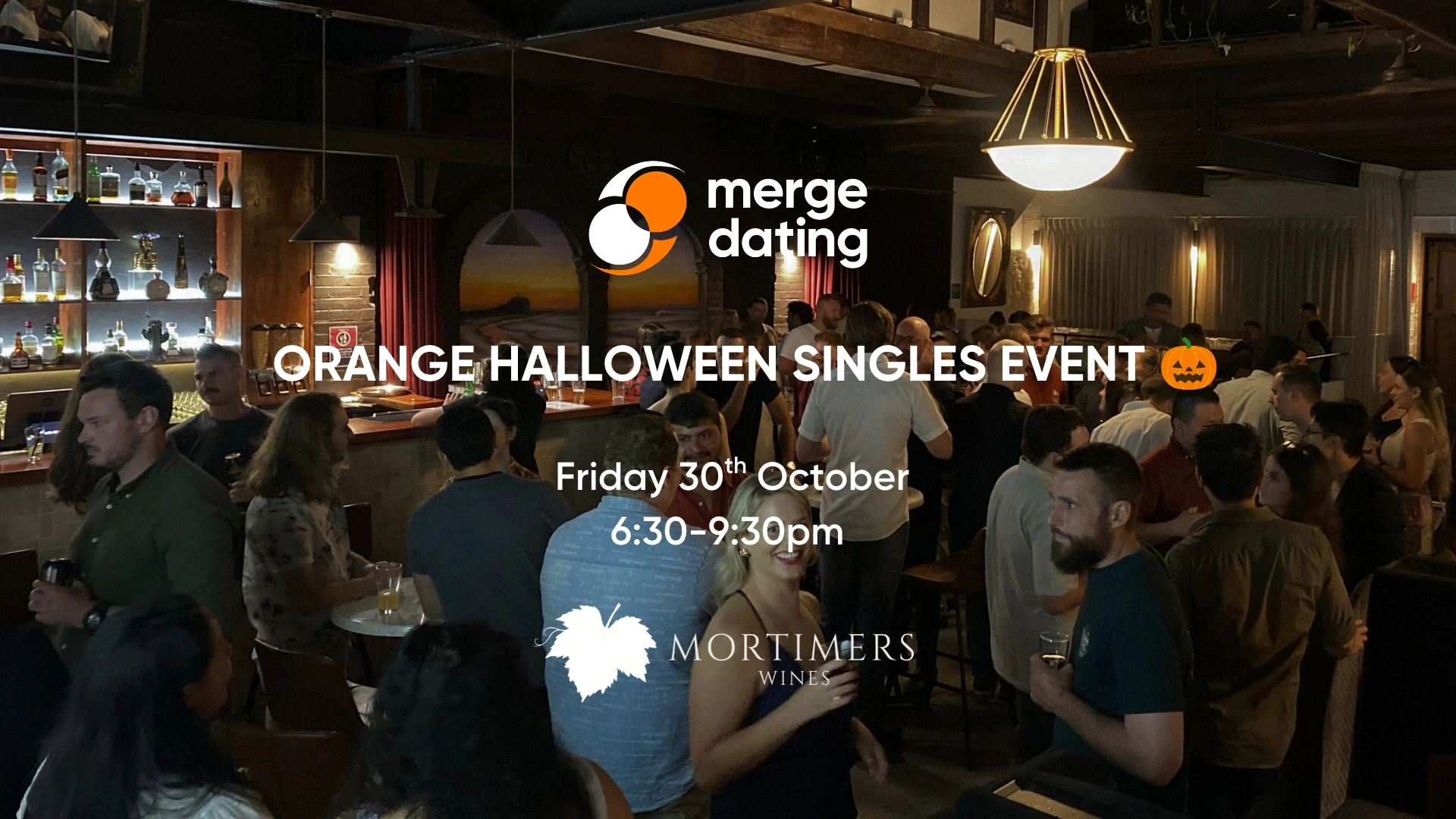 Orange | Halloween Singles Event | Mortimer’s Winery | Friday 30th October