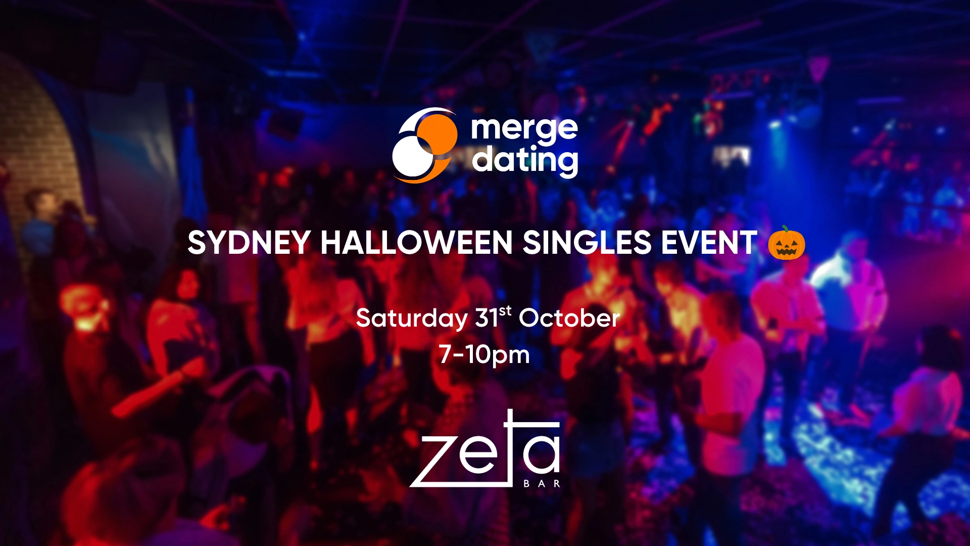 Sydney | Halloween Singles Event | Zeta Bar | Saturday October 31st | 30-40