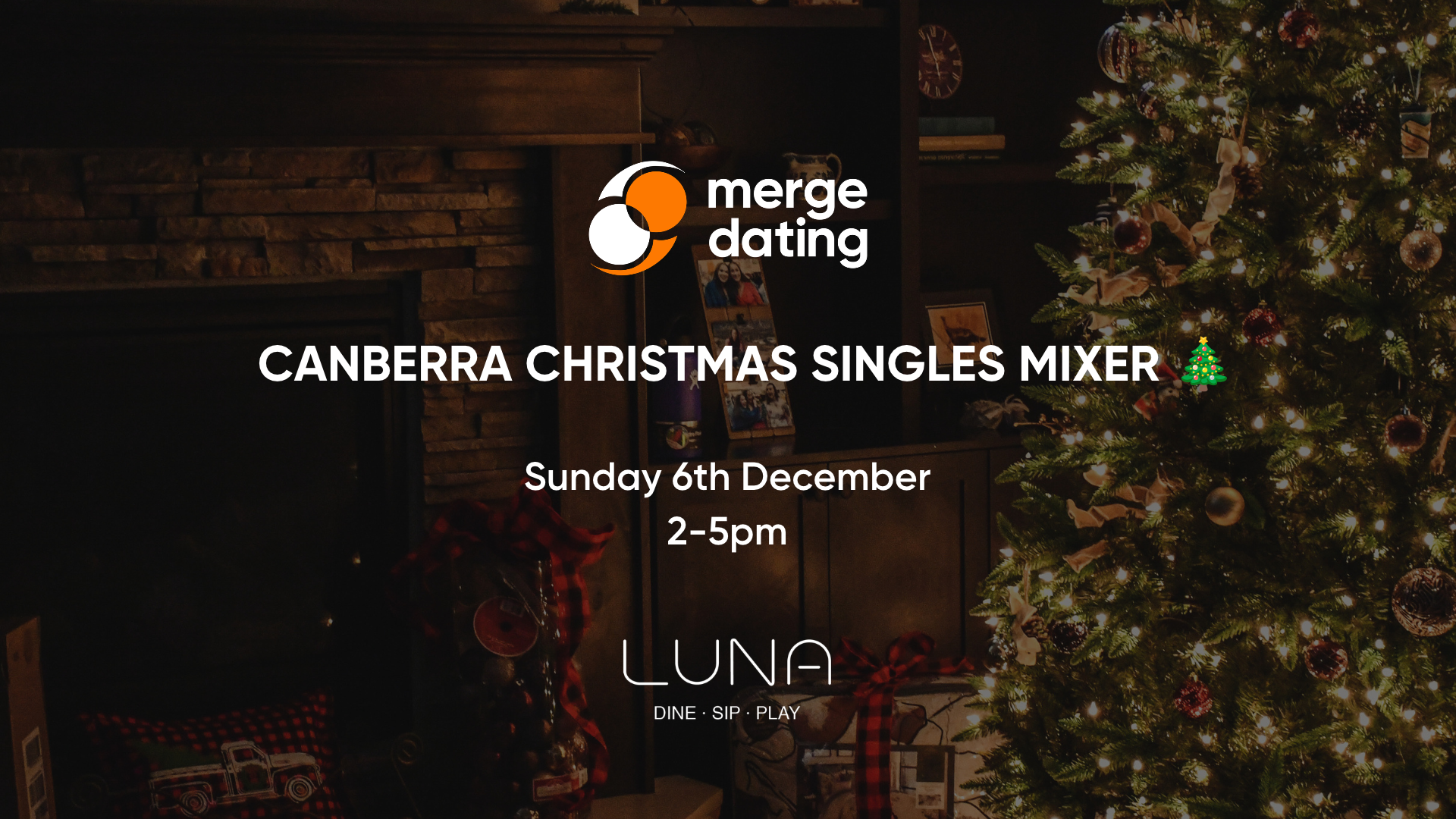 Canberra | Christmas Singles Mixer | Luna Bar | Sunday 6th December | 40-55